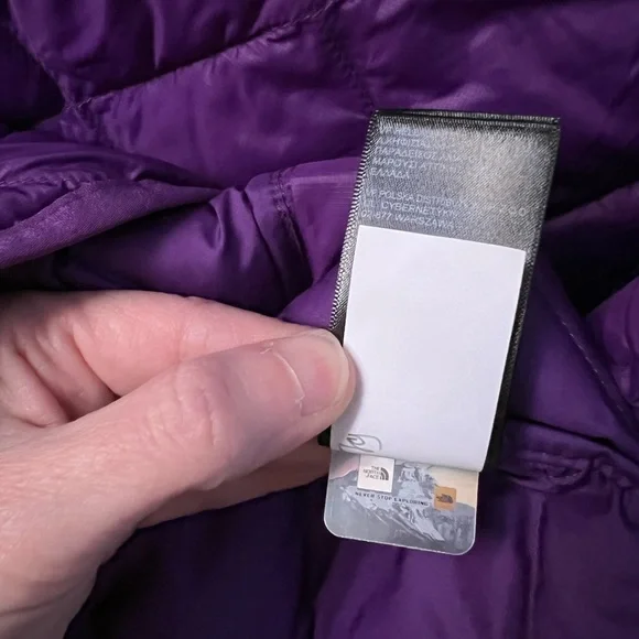 New THE NORTH FACE Youth Big Girls ThermoBall Parka in Gravity Purple Size 14/16 - Picture 11 of 12